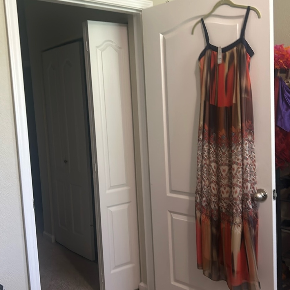 Elegant Multicolor Maxi Dress